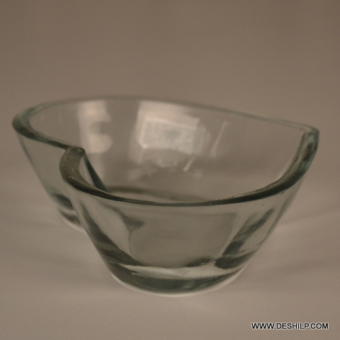 Glass Heart Shape Bowl