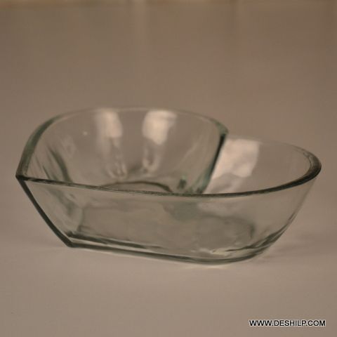 Antique Heart Shape Clear Bowl