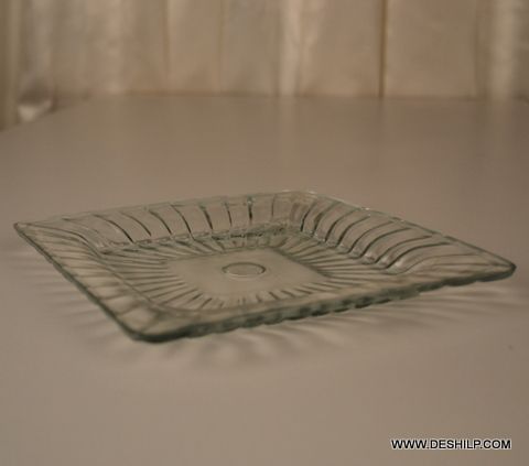 Round Glass Kitchenware Plate Set