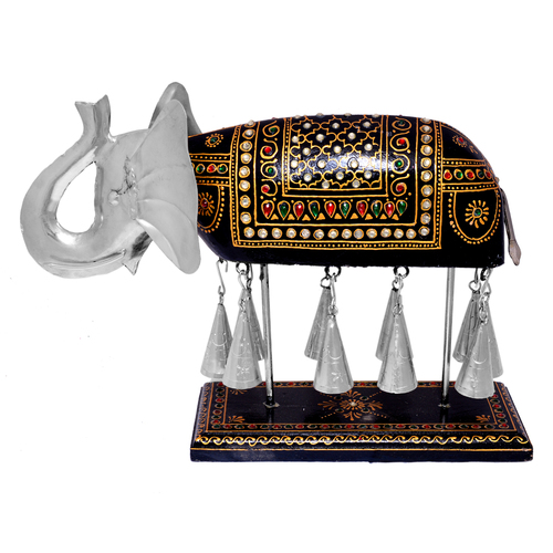 Home Decorative Iron Painted Elephant Bell