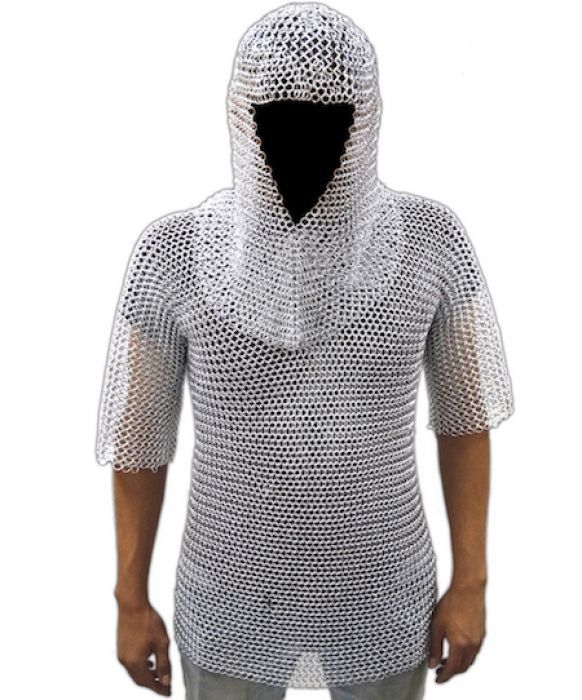 Aluminum Chain Mail With Hood