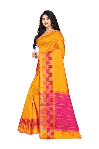 Designer Ladies Saree - Art Banarasi Silk, 6.30 Meter Length | Weaving Zari, Elegant 4 Color Options