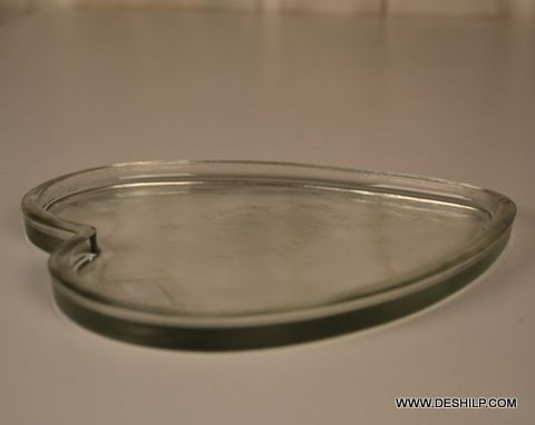 Hear Shape Glass Kitchenware Plate