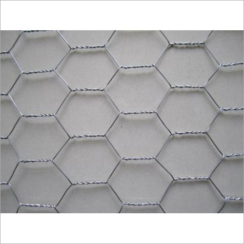 Silver Hexagonal Galvanized Wire Mesh