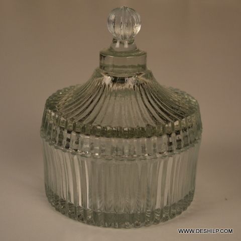 Inkpot Shape Glass Cutting Jar