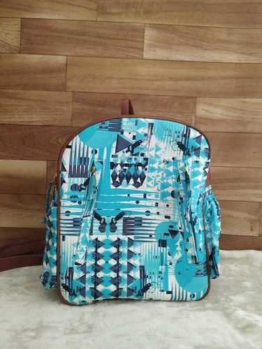 Multicolor Canvas Backpack