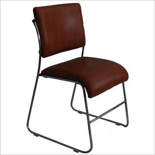 Brown Armless Guest Chair