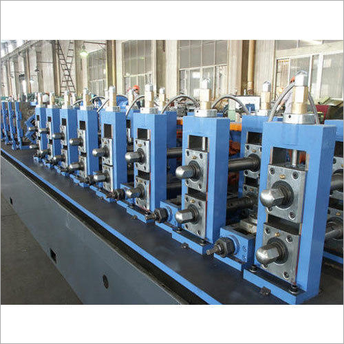 Blue Industrial Automatic Steel Tube Mill Machine
