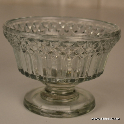Cup Shape Glass Candle Holder