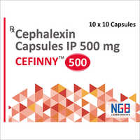 Cephalexin Ip - 500 Mg Antibiotic Capsule | Anti-bacterial, Suitable For Adults, Dry Storage, Allergy Caution