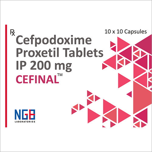 200 Mg Cefpodoxime Proxetil Tablets General Medicines