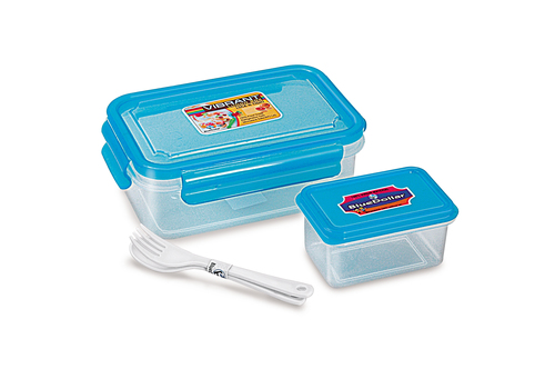 500-Vibrant Lunch Box - Plastic (PP) Material , Multi-Color Design for Versatile Lunch Storage