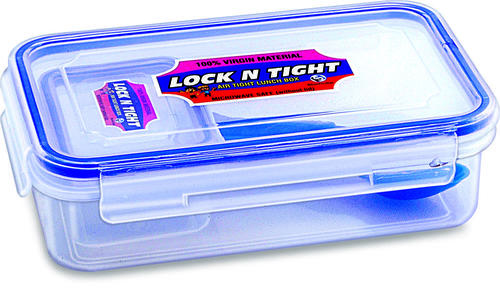 600-Deluxe Lunch Box - Plastic PP Material, Multi-Color | Air Tight Design for Optimal Freshness and Convenience