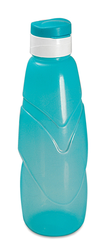 Fridge Water Bottle - Transparent Plastic, Multi-Color Design | Rigid Structure with Injection Molding Technology