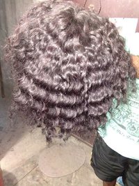 Curly Hair Wigs - Color: As Per Customer Need.