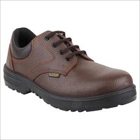 Leather Safety Shoes - Upper Split Non Din Leather, Size 39-48, Black/brown | Steel Toe, Pu Insole, Ortho Comfort, Lace Style, 6 Months Warranty