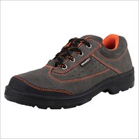 Black Leather Safety Suede Shoes