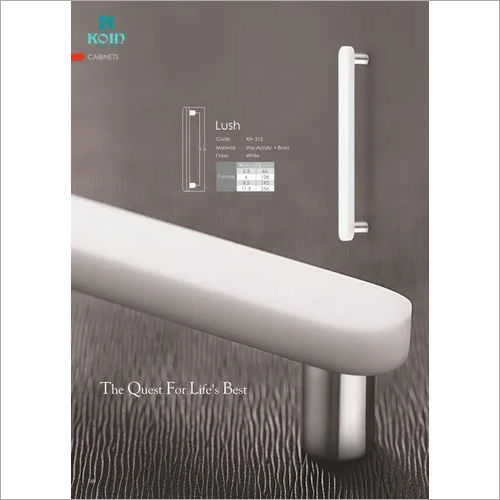 White Acryalic Cabinet Handle