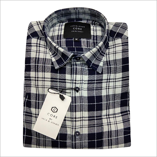 black white check shirt men