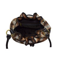 Leather Tie & Die Hand Bag