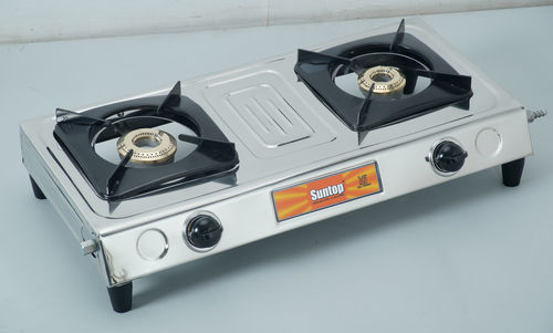 2 Burner SS LPG Gas Stoves