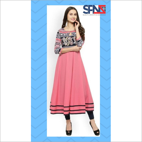 Washable Ladies Designer Anarkali Kurti