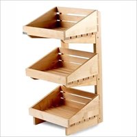 Polished Wooden Display Stands