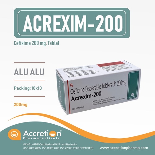 cefixime 200mg tablet By ACCRETION PHARMACEUTICALS