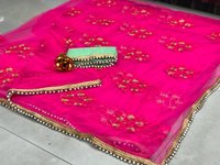 Net Embroidery Saree