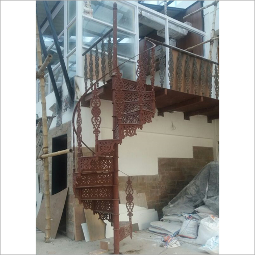 Vintage Cast Iron Spiral Staircase