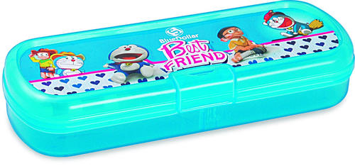 Snapchat Pencil Box - Plastic PP, Rectangle Shape | Durable Design for Versatile Storage