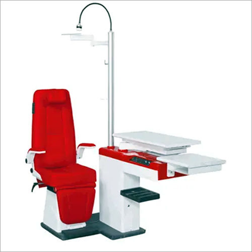 Steel Less Refraction Chair Unit Doctor Model With Doctor Stool And Remote Drum