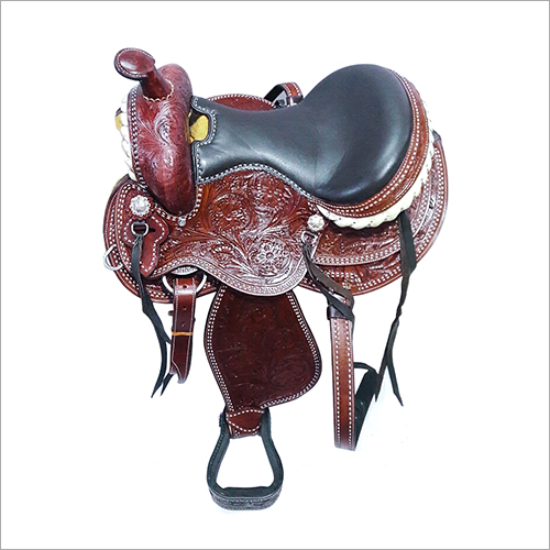 Western Design Saddle - Material: Leather