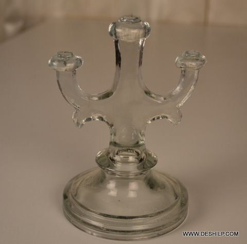 Clear Stick Candle Holder