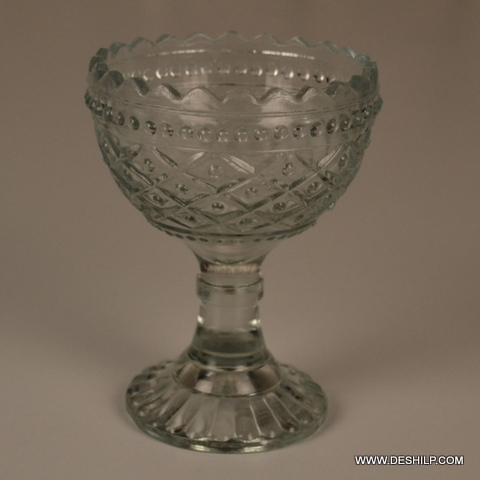 ClarityCrest Glass Candle Pedestal