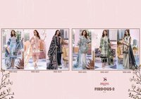Off Colors Printed Cotton Suit Dress Material
