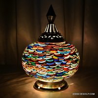 Multicolor Decor Home Purpose Glass Table Lamp