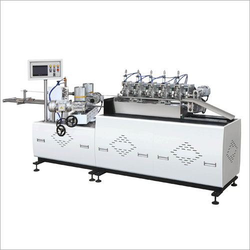 White Automatic Paper Straw Making Machine