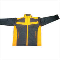 Mens Reversible Jacket - Polyester, Size Small - Xl | Yellow Color, Regular Fit, Zipper Closure, Two Side Pockets, Machine Washable