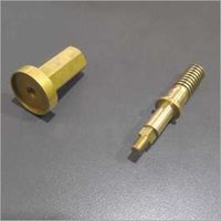 Brass Cnc Turned Components - 1/2 Inch, 1.2mm Length, Golden Plating | Precision Hardware Fittings, 2.3mm Width
