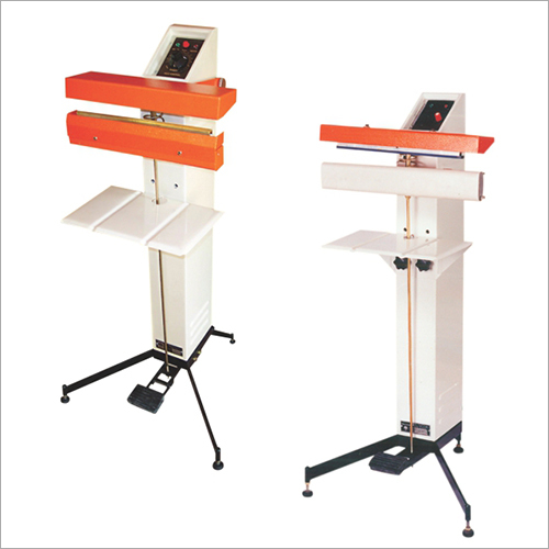 Foot Operated Sealer - Metal/Plastic, Variable Dimensions, Orange | Foot Operated, Durable Design, Efficient Sealing