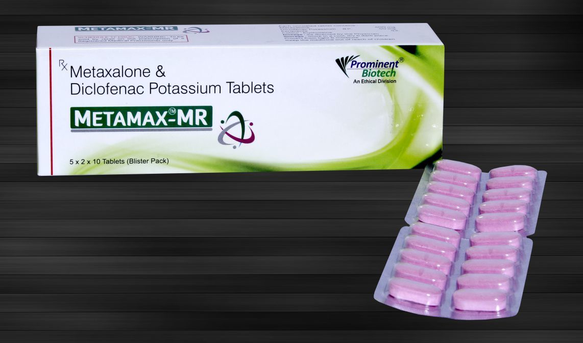 Diclofenac Potassium 50 mg & Metaxalone 400 mg Tablets - Diclofenac Potassium 50 mg