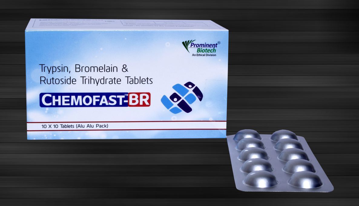 Trypsin 48 mg, Bromelain 90 mg & Rutoside Trihydrate 100 mg