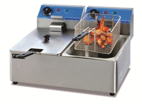 Electric Deep Fryer - Stainless Steel, 6 Litres, 22x18x11 Inch | Fully Automatic, Double Tank & Basket Design, 220-240V