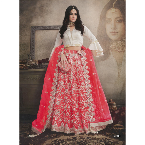 White Ladies Lehenga Choli