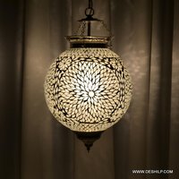 Eclipsecraft B&w Mosaic Wall Lantern - Color: Black And White