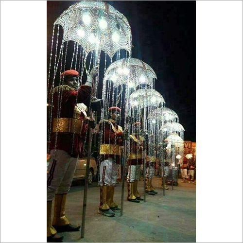 White Wedding Crystal Chattar