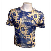 Yellow-blue And Also Available In Multicolor Mens Tie Dye Print T Shirt