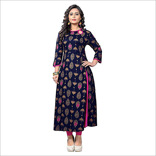 Available In All Colors As Per Client Request Ladies Party Wear Kurti