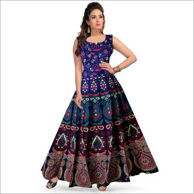 Available In All Colors Ladies Anarkali Suit